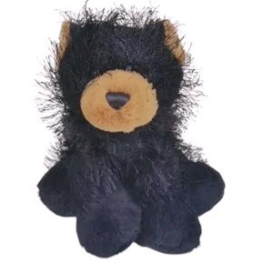 7” Ganz Webkinz Black Bear Stuffed Animal Toy Black Black and Brown Plush Bear